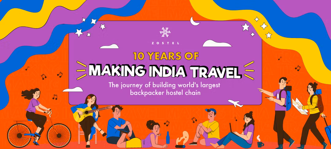 Cover image for 10 Years of Zostel: Celebrating The Journey Of Making India Travel