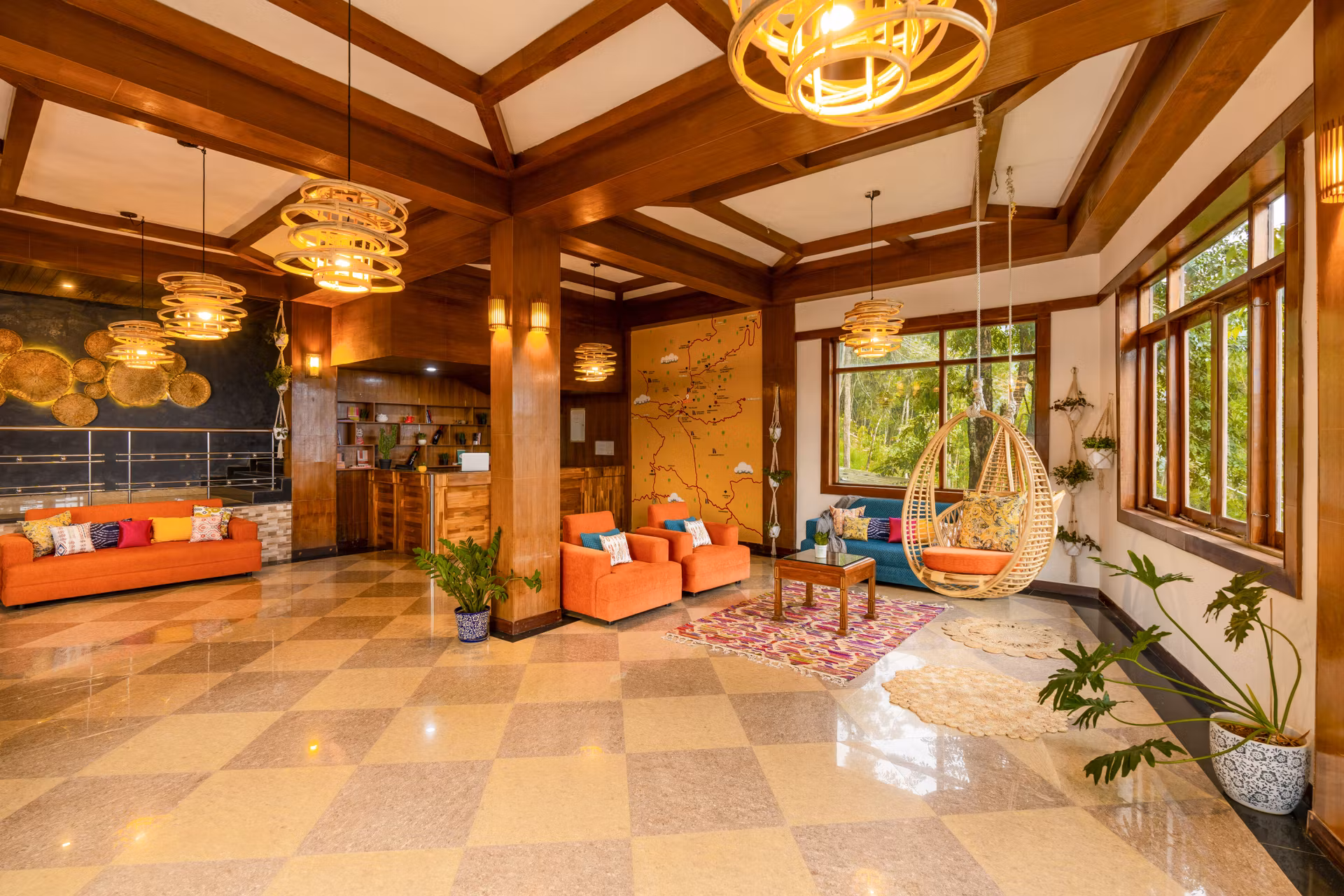 Zostel Munnar Reception Area