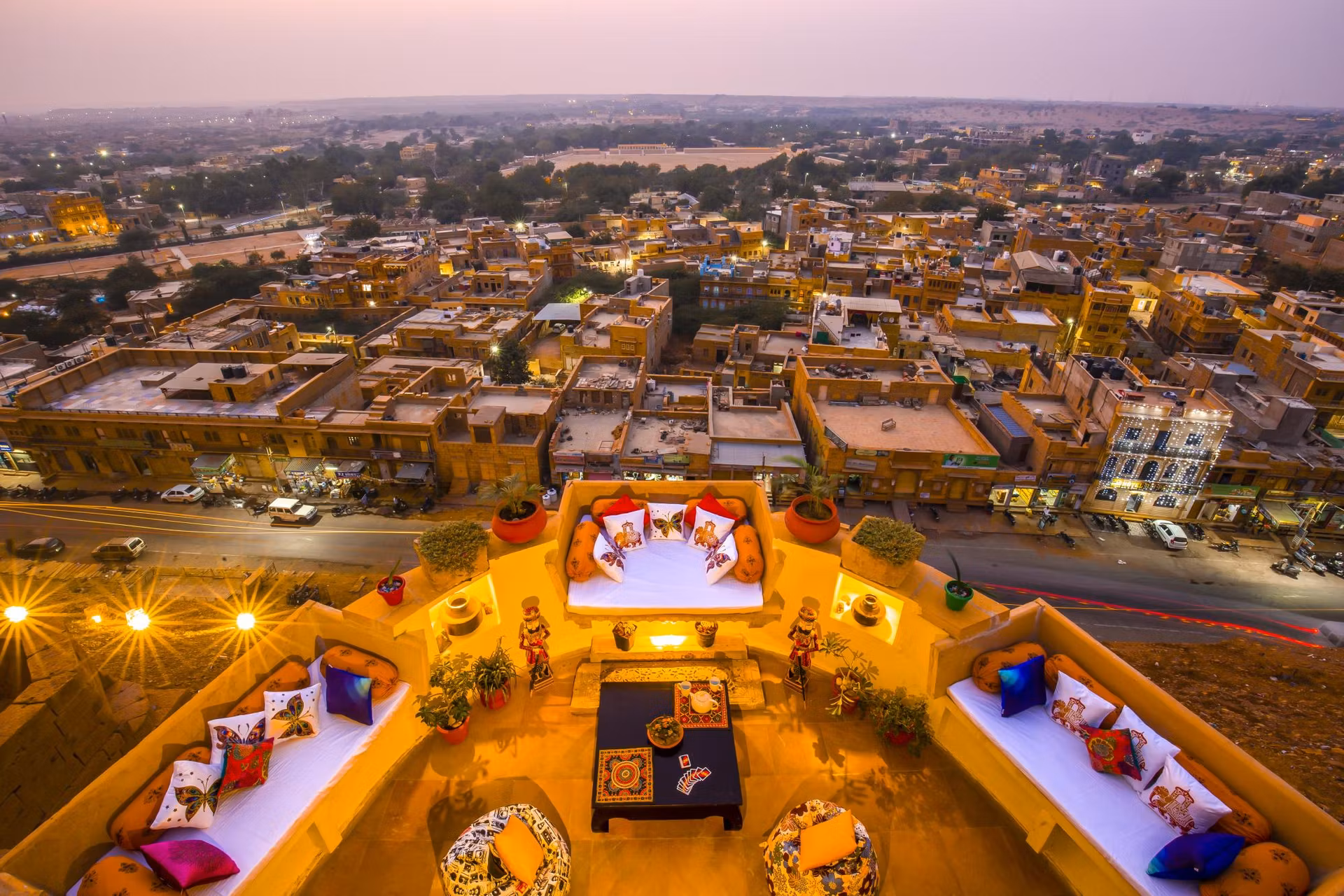 City view from Zostel Jaisalmer