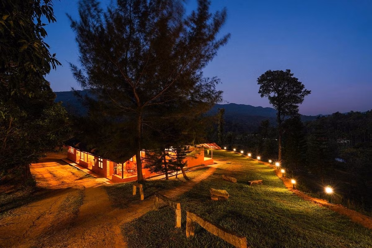 Aerial view of Zostel Homes Wayanad